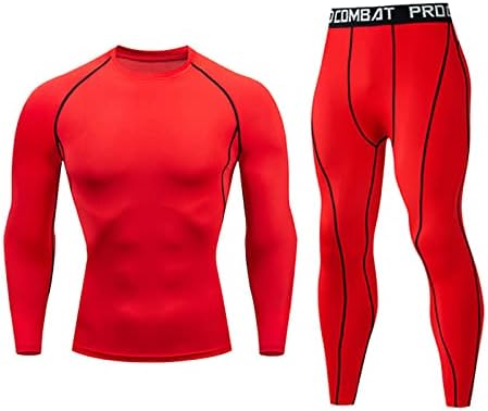 Masculino vestuário para treinar roupas de fitness gym gym ao ar livre compressão de manga longa + calça as calças