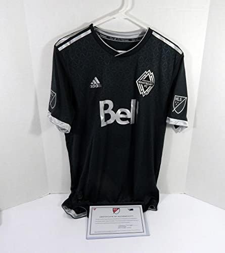 2018 Vancouver Whitecaps FC Doneil Henry 2 Game usado Black Jersey Lersey L 530 - Jerseys de futebol autografadas