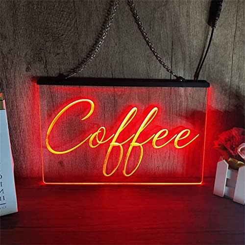 DVTEL NEON LED LED CAFELO NEON MODELAGEM LEZES LUMAS LUMAS LUMAS LUZ DE ACRYLIC PAINEL LUZ DE NEON, 40X30CM HOTEL Restaurant Bar Coffee Shop