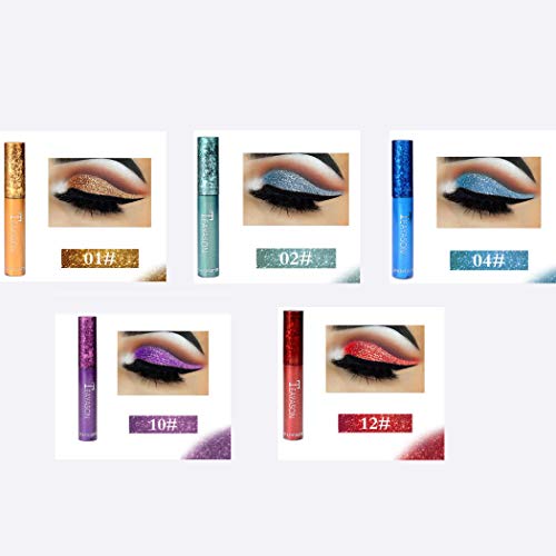 Haleshadows Kisshine Shimmer Blue Liquid Eye Shadow High Pigmment Eyeshadow Party Cosmetics Gift for Women and Girls Pack