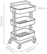 Prateleiras caseiras de JyxcoShelf, prateleira de armazenamento - Home pode se mover com o carrinho de salão de beleza da sala de cozinha da sala do carrinho de polia, racks de armazenamento, racks de armazenamento