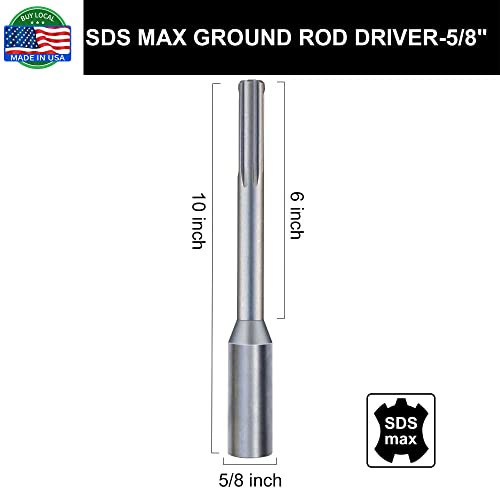 Driver de haste de solo max sds para hastes de pão de condução ótimas para todos os martelos rotativos max sds e exercícios de martelo.