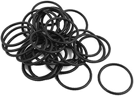X-Dree 30 PCs preto 28mmx2mm anel de vedação resistente a óleo Ormol de borracha NBR NBR (30 piezas negros 28mmx2mm Anillo de Sellado