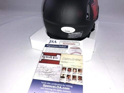 Willie Gay Jr assinou o Kansas City Chiefs Eclipse Mini capacete JSA 2 - Mini capacetes da faculdade autografados