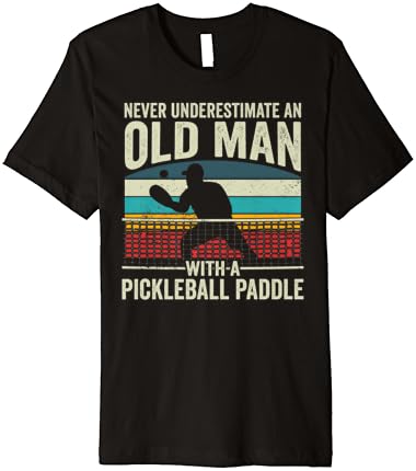 Pickleball vintage retro equipe picles pickle ball premium camiseta