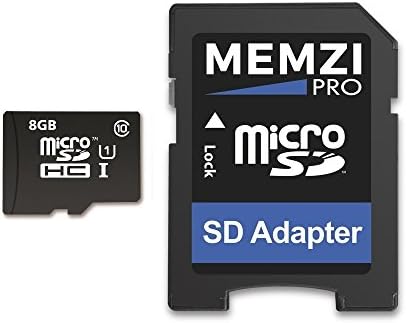 MEMZI PRO 8GB CLASS 10 90MB/S MICRO SDHC CARTÃO de memória com adaptador SD para Garmin Nuvi 1300 Series Sat Nav's
