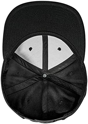 Negi Black Snapback Trucker Hats for Men Mulheres, Cap plana