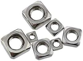 Zhengguifang Durável 200pcs/lotes Square Nuts 304 Aço inoxidável A2-70 M6 Square Nut