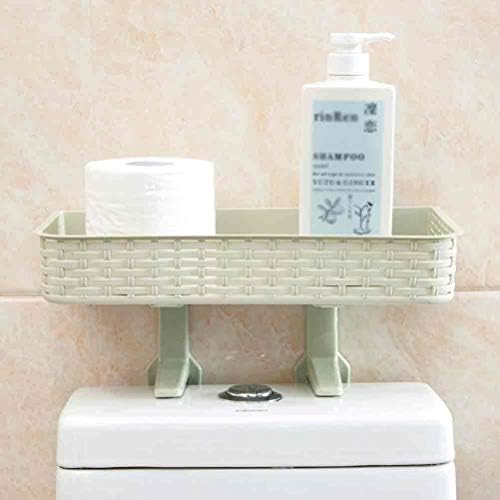 GSDNV Banheiro Organizador de armazenamento Prateleira de vaso sanitário stand Soop Soap Cosmetic Shampoo Pelas de parede Montada com