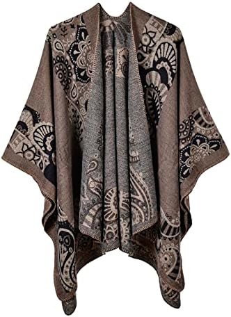 Keusn Shawls and Wraps for Women Women Print Shawl Shawls de Cardigans Softos Aftosos Cardigans Doubres Faciais