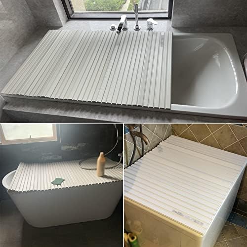 Bandeja de banheira do Fengpeng Pengfei, capa de banheira dobrável à prova d'água para hotel em casa, Banheiro Anti-Poeira Placa de Isoleira, Espessura de 1,2 cm, 8 tamanhos