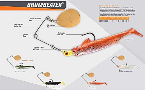 Lures de bombardeiro drumbater de pesca costeira spinnerba istra