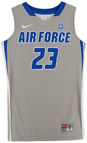 Sports Memorabilia Air Force Falcons emitidos por equipe #23 Jersey feminina Gray do programa de basquete - Tamanho M - Programas da faculdade