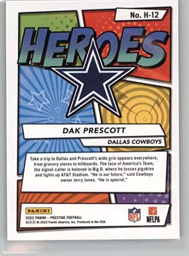 2022 Panini Prestige Heroes 12 Dak Prescott Dallas Cowboys NFL Football Trading Card