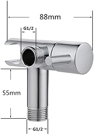 Válvula ângulo de torneira lmmddp com o interruptor da válvula de parada de água do suporte para controle de água de controle de água acessórios de banheiro cromados banhados