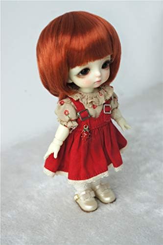 Lati Amarelo Doll Accessries JD019 5-6 polegadas OB11 Corte de atalho Mohair BJD Doll Wigs