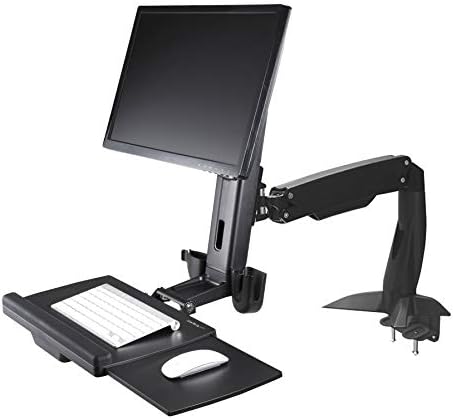 Startech.com SIT STAND MONITOR ARM - MONTAGEM DE Montagem Braço ajustável de estação de trabalho para Single para Exibição