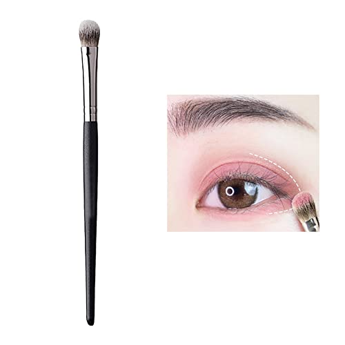 Escova de sombra escova pequena Aplique pincel de maquiagem Aplicador de mistura plana Pincel de preconceito para vinco Eyeliner Eyeliner Eyeliner de lágrima coreana