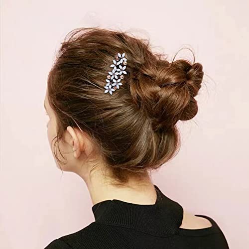 Clipes de cabelo elegantes de Linxuxie para mulheres e meninas moda spirkly glitter shornones hair barrettes de flores de cabelo acessórios para cabelo