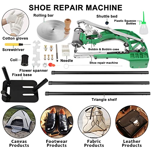 Máquina de reparo de sapatos Máquinas de costura de couro para sapatos costura de sapateiro de sapateiro industrial de serviço pesado