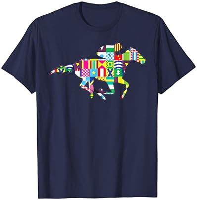T-shirt fofa Kentucky Horse Racing Silks