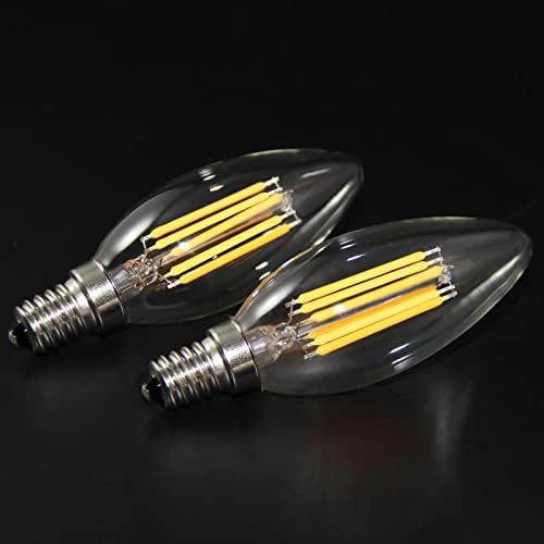 Lâmpadas de lâmpadas LED de lideradas por Spacelumen E12 LED de 60 watts de 60 watts de lustre de vela de vela de