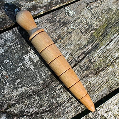 Muldale Plant Dibber Garden Seed Dibbler | Natural Sustentável Beechwood | DiBbler Garden Tool para mudas | Feito na Inglaterra,