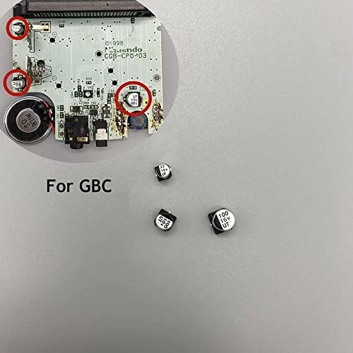 Novas peças de substituição do capacitor principal para o gameboy color adiantamento de bolso de bolso GBA SP GBC GBP GBL