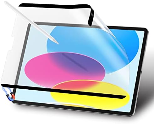 Mocoll Magnetic PaperFeel Screen Protector Compatível com iPad 10,9 polegadas 10th 2022GENERAÇÃO, Protetor de tela removível com textura de papel compatível com iPad 10ª geração 10,9 polegadas 2022, anti -brilho/fosco/bolhas grátis