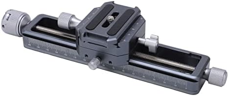 Fechar o trilho do trilho de tiro Top Placa de carga rápida Macro de liga de alumínio universal Rail de foco para câmeras Digital SLR