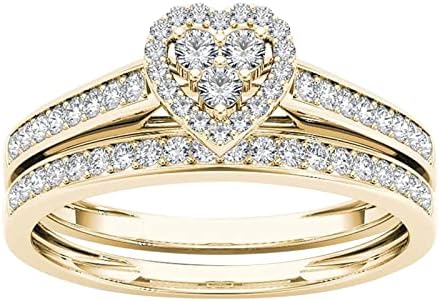 Anel de noivado de noivado de Diamond Round Cut Ring de Diamond, anel de noiva da aliança de casamento Jóias de casamento