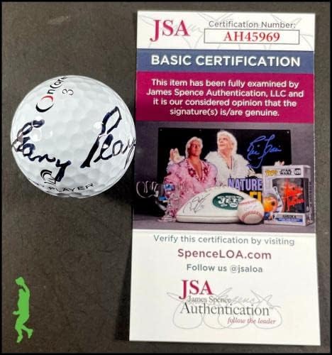 Gary Player jogador autografado emitiu oncore Black Knight Golf Ball JSA COA - Bolas de golfe autografadas