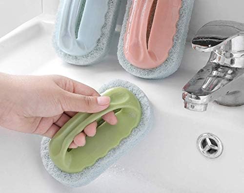 Ainhome Bath Bath Brush with Bath Bath Tile Brush Magic Sponge Wipe Brush Brush Kitchen Decontamination Brush