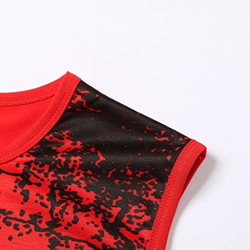 Oicib Tank Tops Men, masculino Tanques respiráveis ​​Novelty 3D Gym Gym Workout Workout T-Shirt Tees Floral Summer