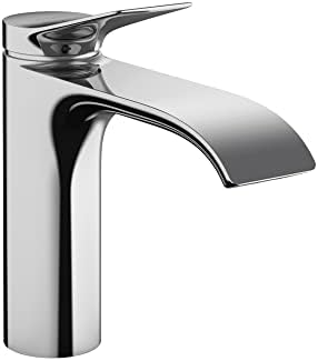 Hansgrohe vivenis moderno 1 alcance de 1 orbulina de 7 polegadas Torneira de pia de banheiro de altura em branco fosco,