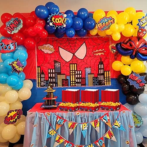 60 PCs Spider Birthday Party Favors Spider Paper Food Bandejas de papel para barcos de festa de festa da Spider Supplies infantis