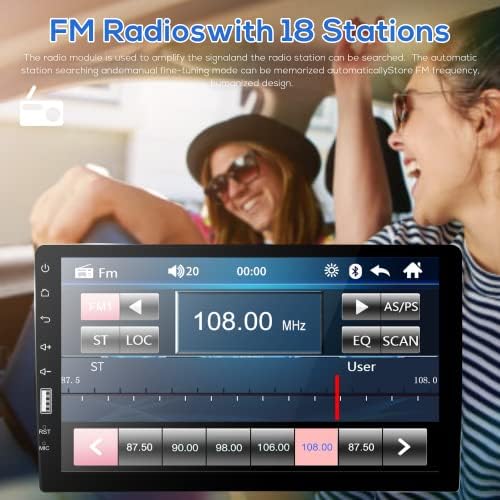 Rádio do carro Single Din Car Séreo Tela de 9 polegadas Tela de toque com espelho Bluetooth Link USB FM Radio Audio Receiver