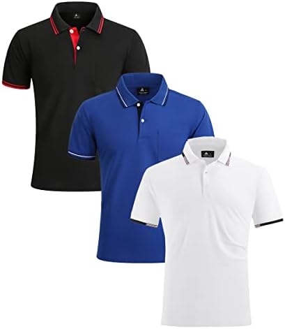 Camisas de golfe de iluminação geek para homens de manga curta camisas de umidade de mergulho de verão tops casuais