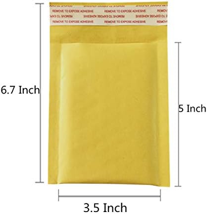 30pcs 3,5x5 polegadas pequenos envelopes acolchoados kraft bubble Mailers