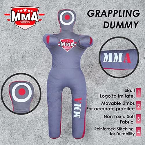 MMA Sports Kids lutando manequim mma bjj jiu jitsu karate kick boxe jogando manequins prática para crianças - 4 pés -unfilled