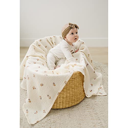 Konssy 3 Pack Muslin Swaddle Cobertors para unissex, recém -nascido recebendo cobertor, grande 47 x 45 polegadas, swaddles de bebê de musselina respirável suave para meninos e meninas