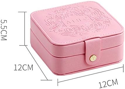 MJCSNH Caixa de jóias portáteis Princesa Mini Jóias de Viagem Européia de Viagem Simples e Compacto Sem Caixa de Presente