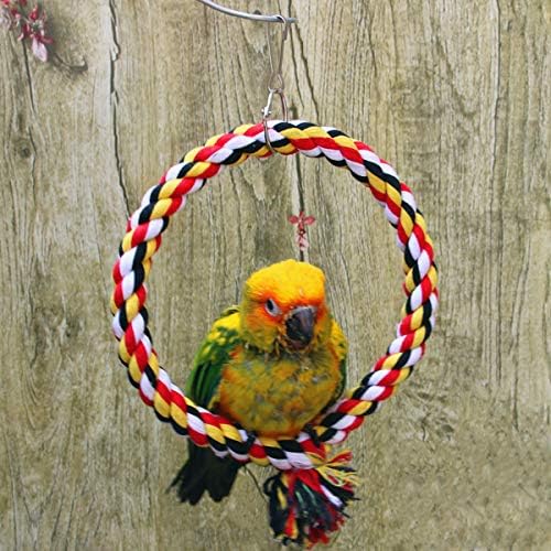 Corda de pássaro balanço de breu colorido de escalada para papagaios periquito periquito cacheatiel cockatoo conure