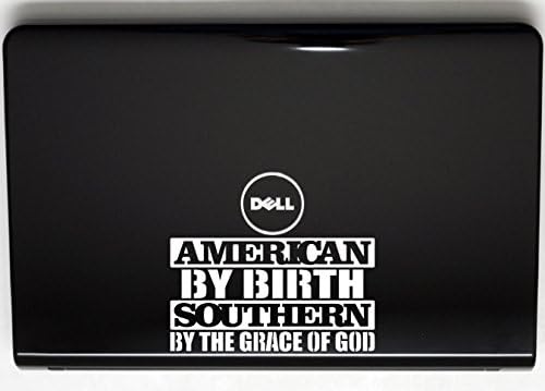 Americano por nascimento sul pela graça de Deus - 6 3/4 x 3 3/4 Dado de vinil de vinil para janela, carro, caminhão,