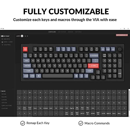 Keychron v5 com fio personalizado