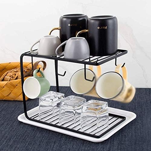 Jahh Dren Rack - Armazenamento de cozinha, prateleiras de cozinha em casa copo de copo de copo de água de copo criativo da sala de