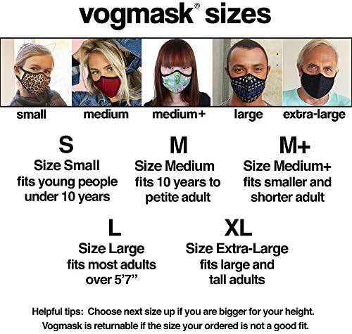 VogMask Filtrando Máscara facial, VMC, Emily, grande