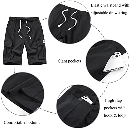 Shorts de carga vtuaol para mulheres casuais relaxados com shorts de caminhada com bolsos múltiplos