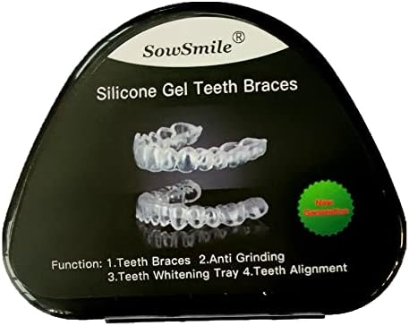 SOWSMILE SILICONE GEL DE DENTES MOLO DE DENTES orais Breateiras de dente de dente Anti Grinding Braços da boca da boca da boca