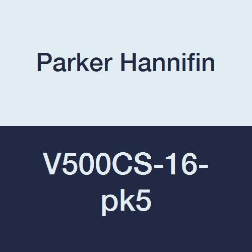 Parker Hannifin V500CS-16-PK20 Válvula de esfera industrial, selo ptfe, 2000 psi, 1 feminina feminina x 1 fio feminino, aço carbono